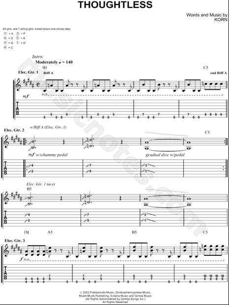 korn Fuck by that tabs